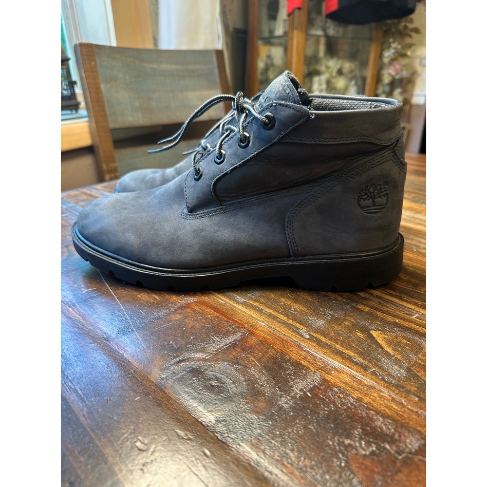 Timberland Mens Chukka Boots Dark Grey Nubuck Leather Lace Up Mid Top‎ Size 11M